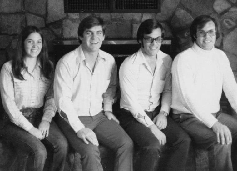 Tom's siblings- Linda, Tom, Bill and Curt