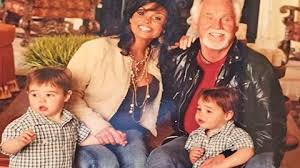 Kenny's wife and twin boys