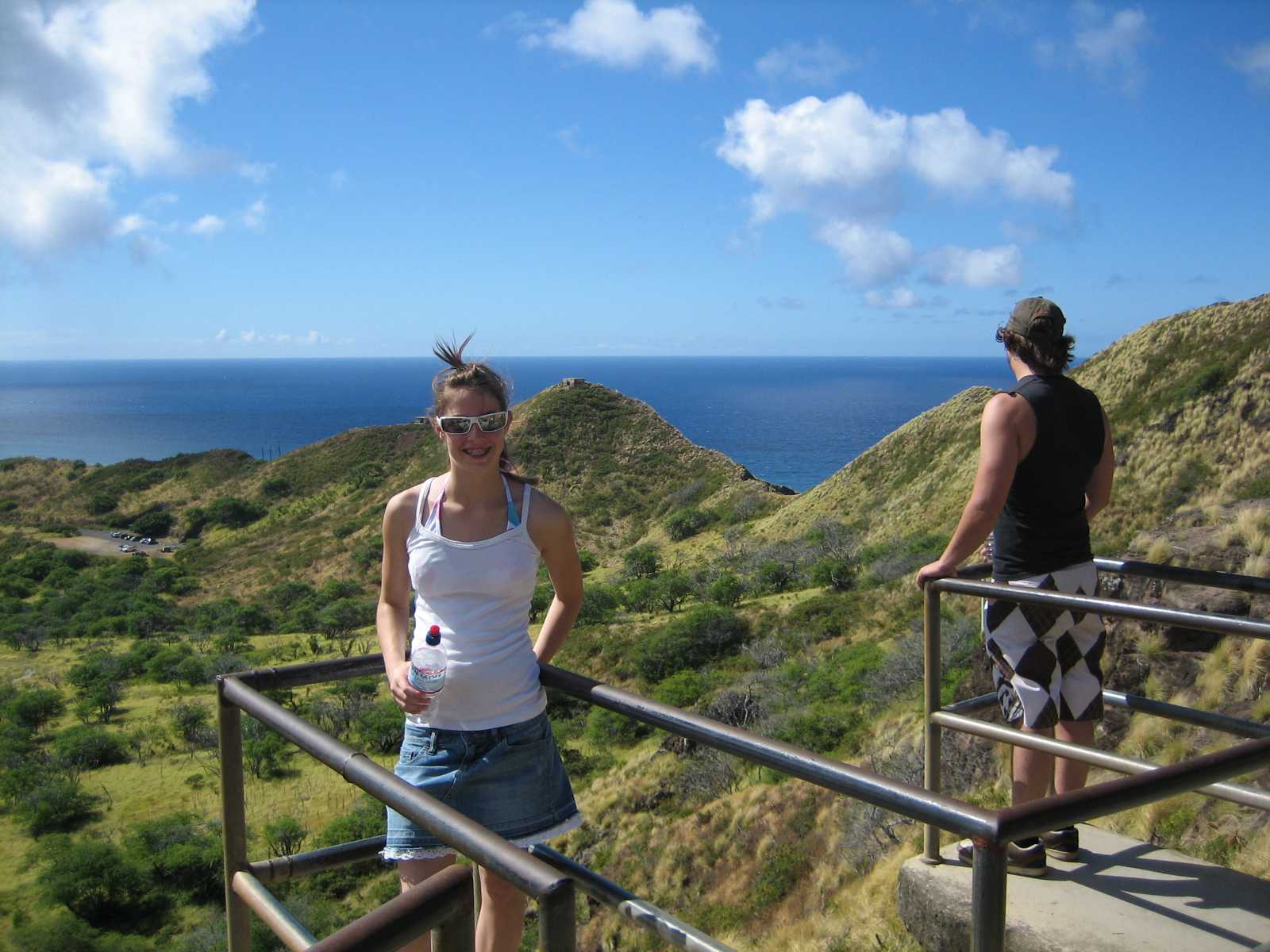 JC & Kat overlooking crater